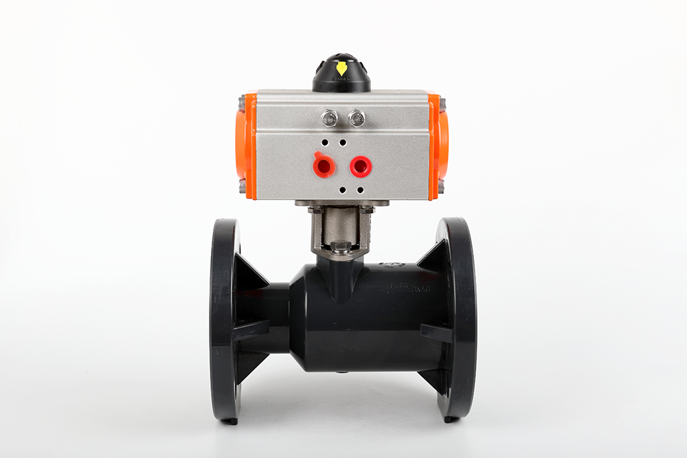 临城镇气动法兰一体球阀